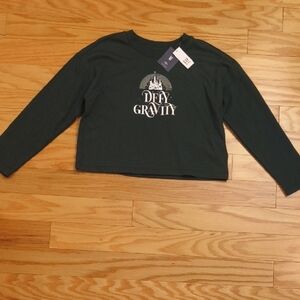 Wicked + GAP Deep Green 'Defy Gravity' Long Sleeve Tee, Size M 8 NWT